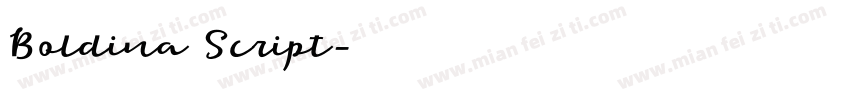 Boldina Script字体转换
